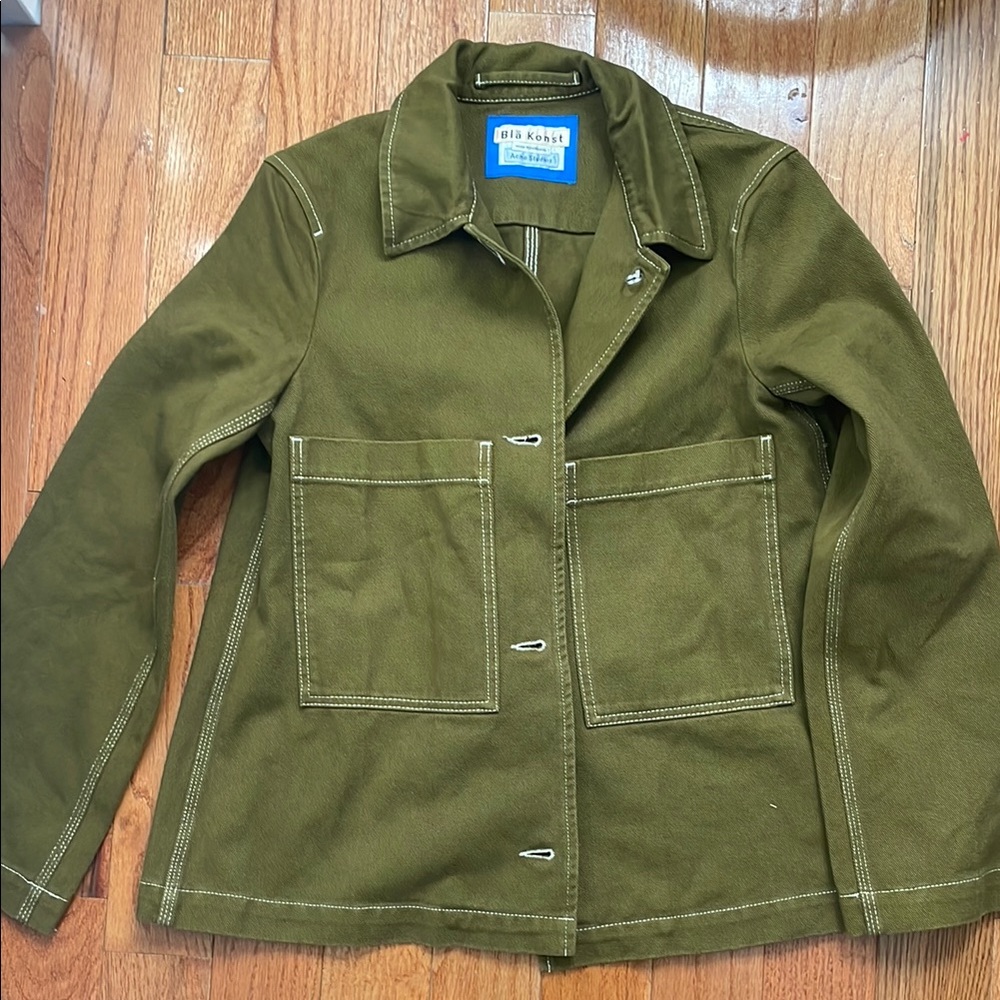 Acne studios Olive Green Utility Jacket Cotton Blend